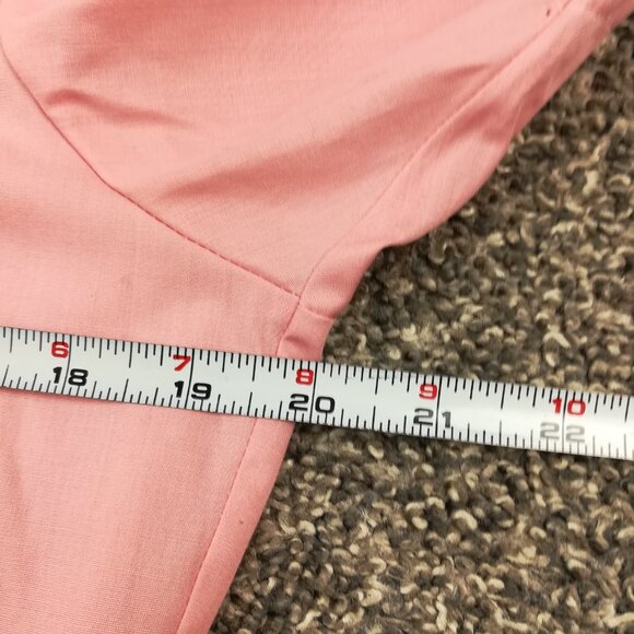 Vintage 70s Now Breed by Campus Shirt Non Iron Button Up Pink Mens Medium - Picture 6 of 8